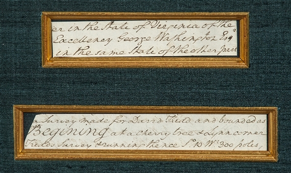 George Washington Signed Manuscript with Rare Full Signature and Cherry Tree Reference (JSA)